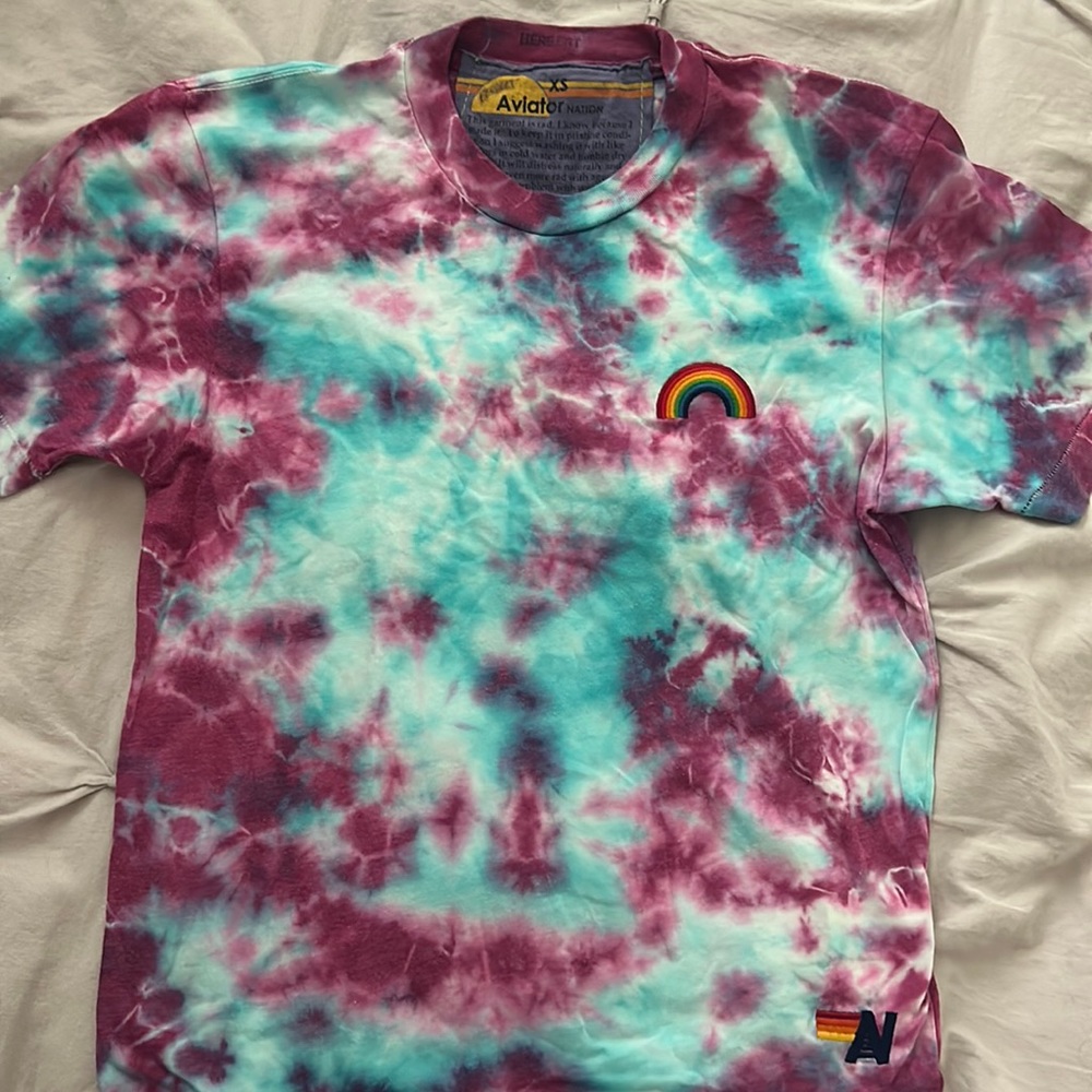 Aviator Nation Adult XS Tie Dye Tee-Shirt